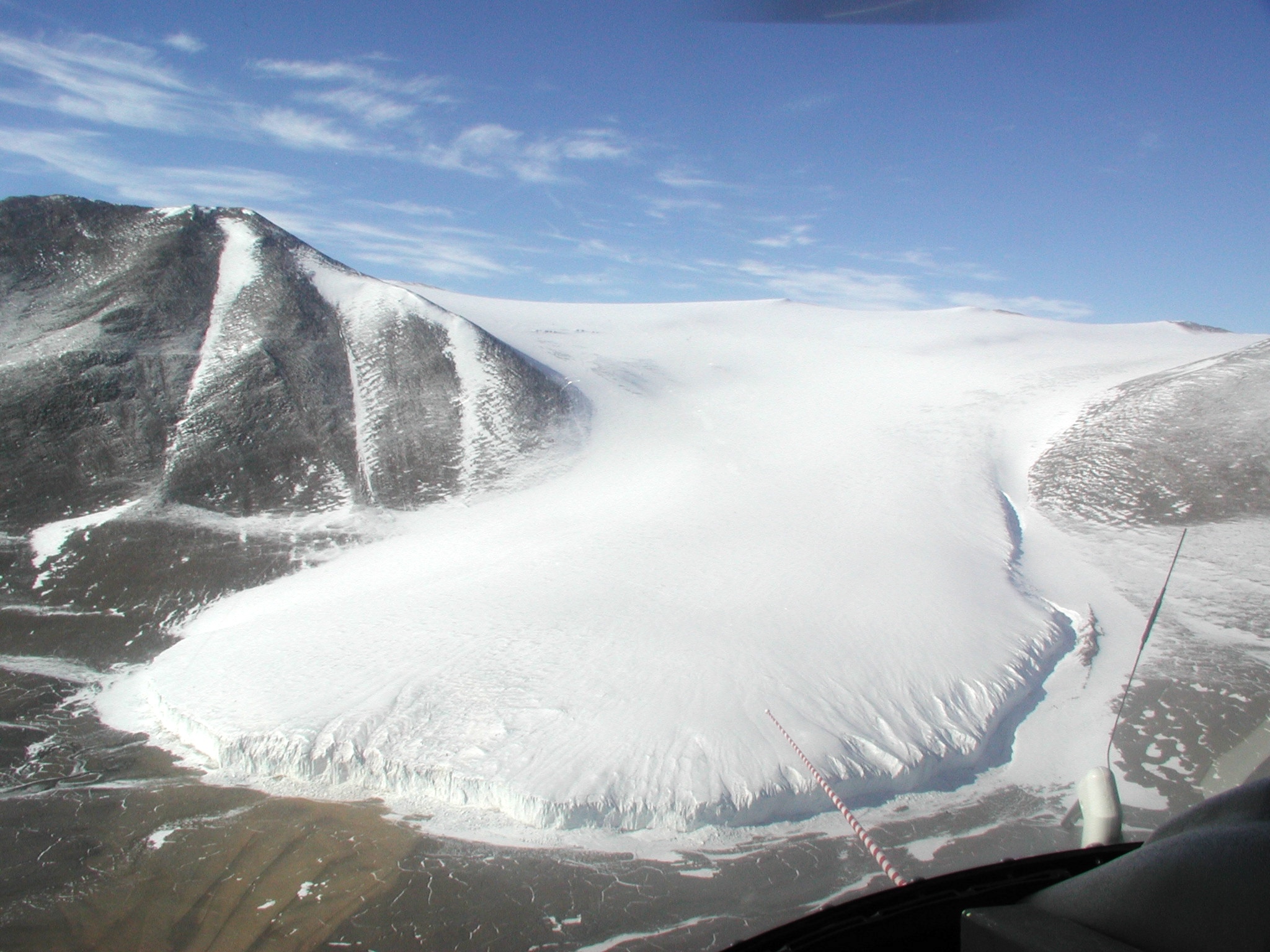 Aerial view of the Canada Glacier